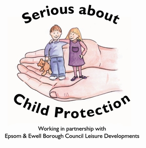 Serious about child protection with text