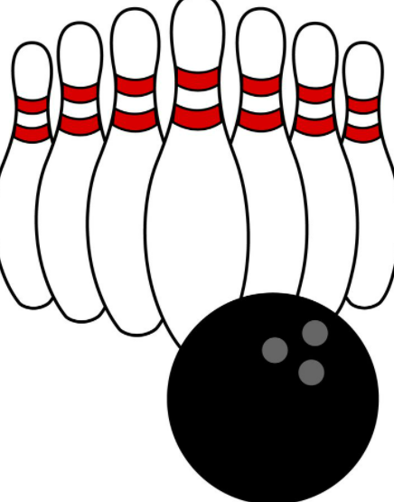 Ten pin bowling pins